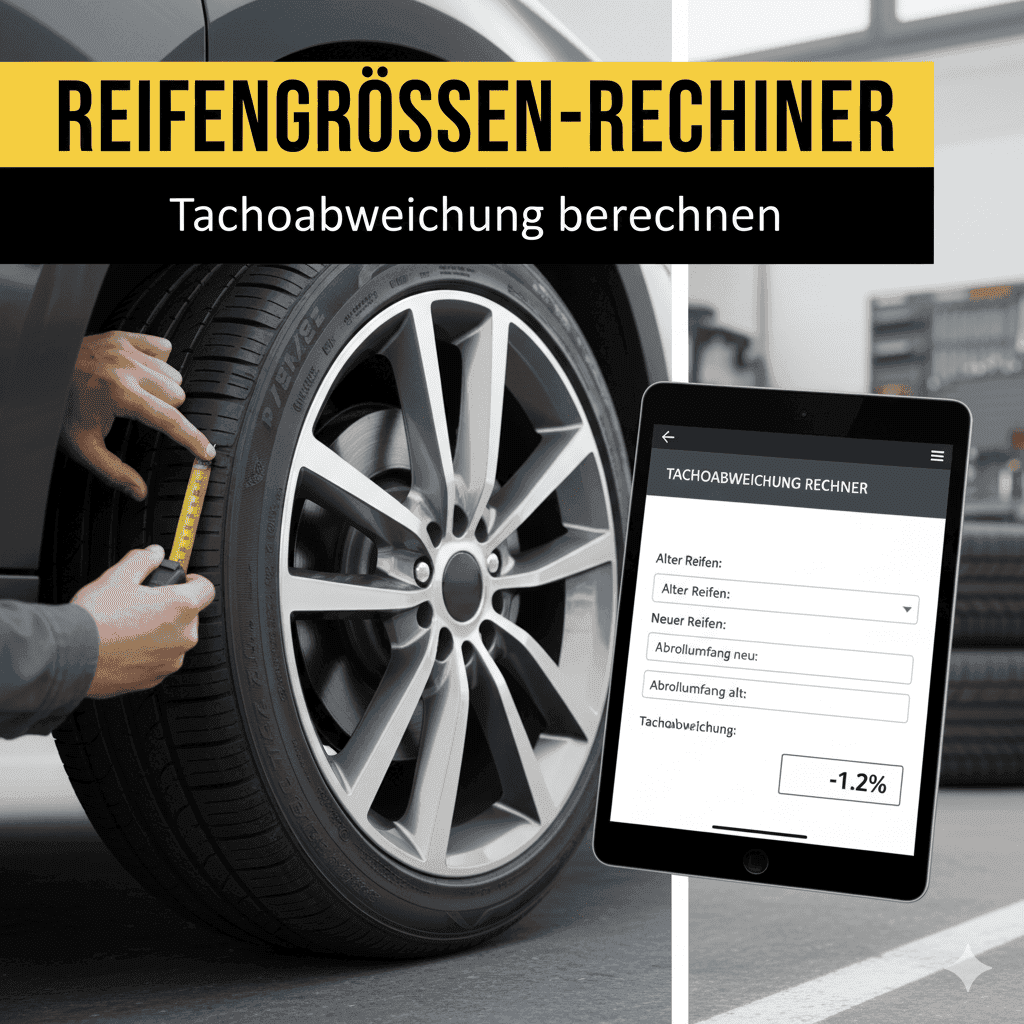Reifengrößen-Rechner – Tachoabweichung berechnen